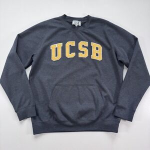 UCSB‎ Gauchos Crewneck Sweatshirt Adult Medium Know Wear Embroidered Blue Gray